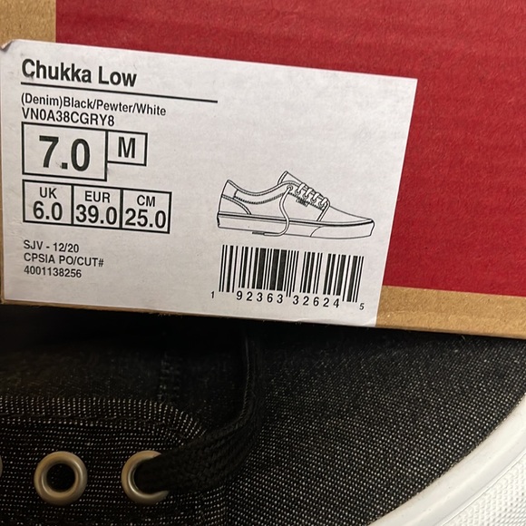 Vans Chukka Low Denim Black/Pewter/White WMNS - Picture 16 of 16